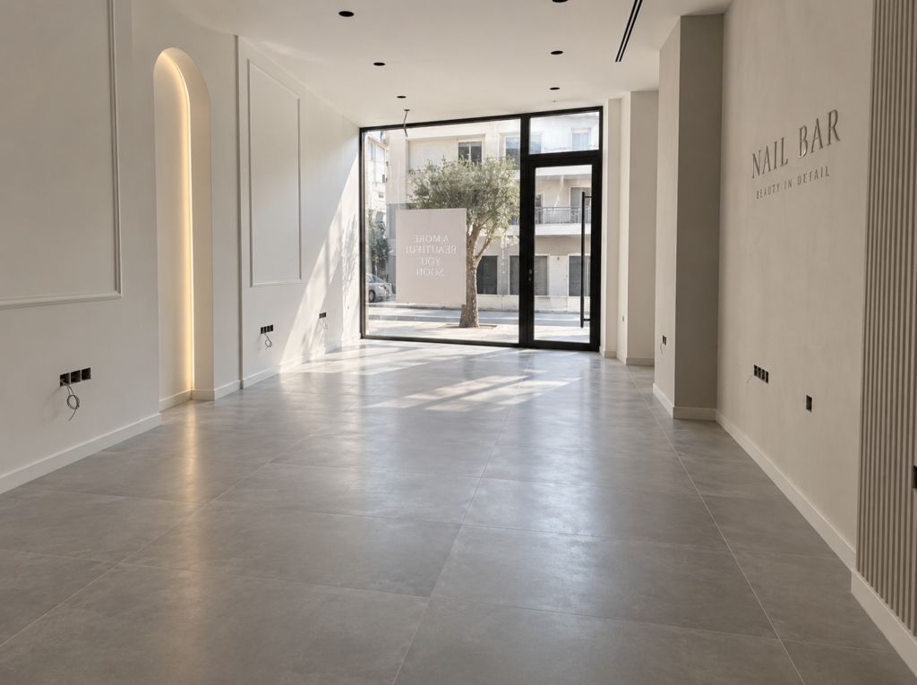 Commercial space post construction cleaning